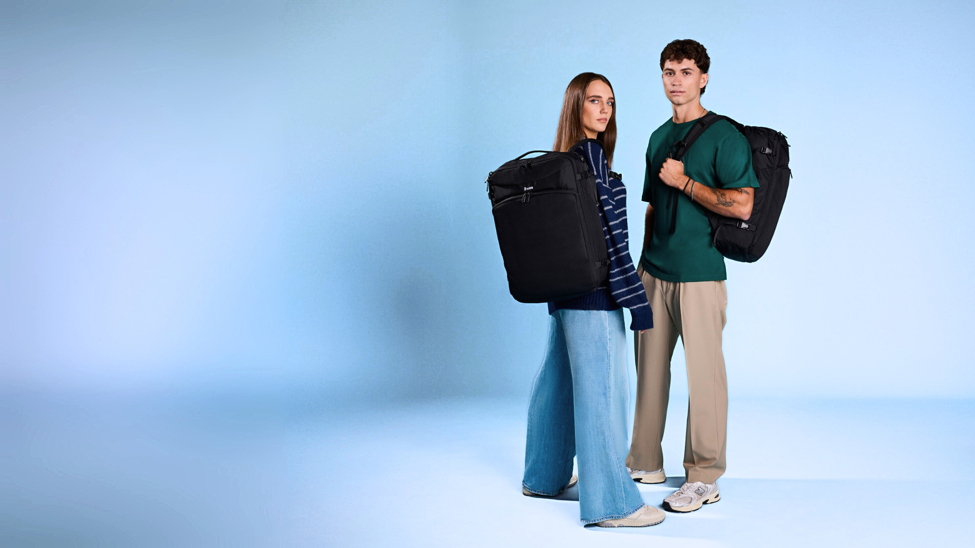Swae Travel carry-on backpacks and accessories for one-bag travel.