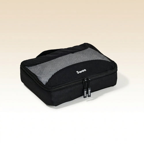 Swae small packing cube – a lightweight, durable travel organiser designed for underwear, socks, swimwear, and other essentials, maximising space in your backpack.